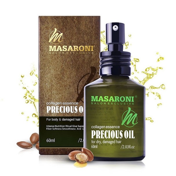 TINH DẦU BÓNG MASARONI PRECIOUS OIL DƯỠNG PHỤC HỒI TÓC HƯ TỔN 60ML