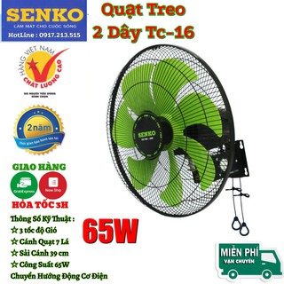 QUẠT TREO SENKO 2 DÂY TC1622