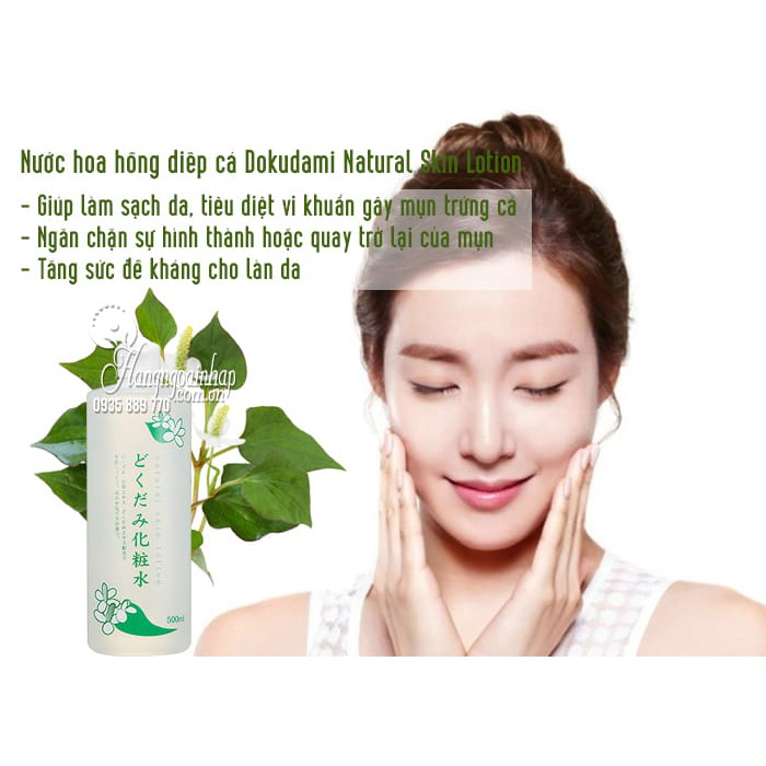 Nước hoa hồng tinh chất diếp cá Dokudami Natural Skin Lotion 500ml