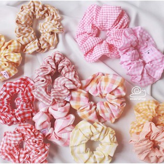 Ốc Sên Shop - Scrunchie caro 1~15