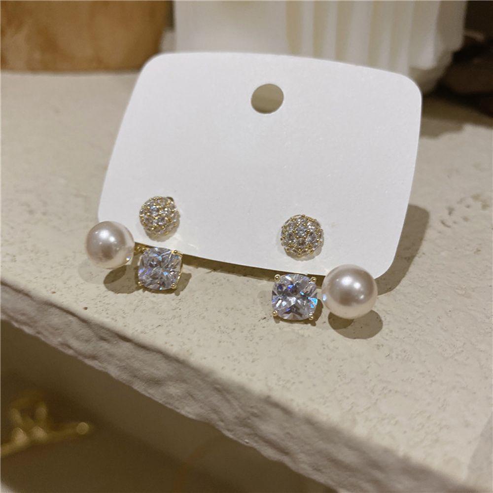 Bông Tai VANES1 Đính Kim Cương Giả Sang Trọng Cho Nữ