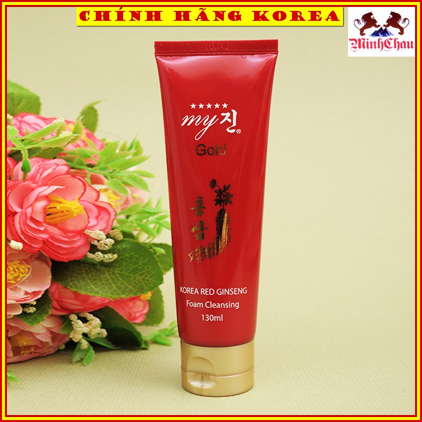 Sữa Rửa Mặt Hồng Sâm My Gold Đỏ Hàn Quốc, minhchau