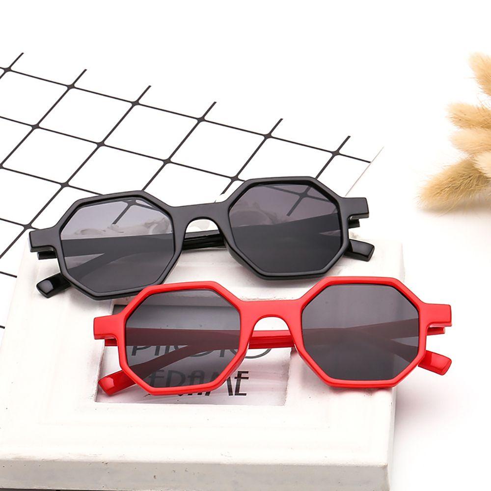 QQMALL Kính Mát Tròng Đa Giác Nhiều Màu Sắc Chống Bức Xạ Phong Cách Hàn Quốc Cho Nam Và Nữ