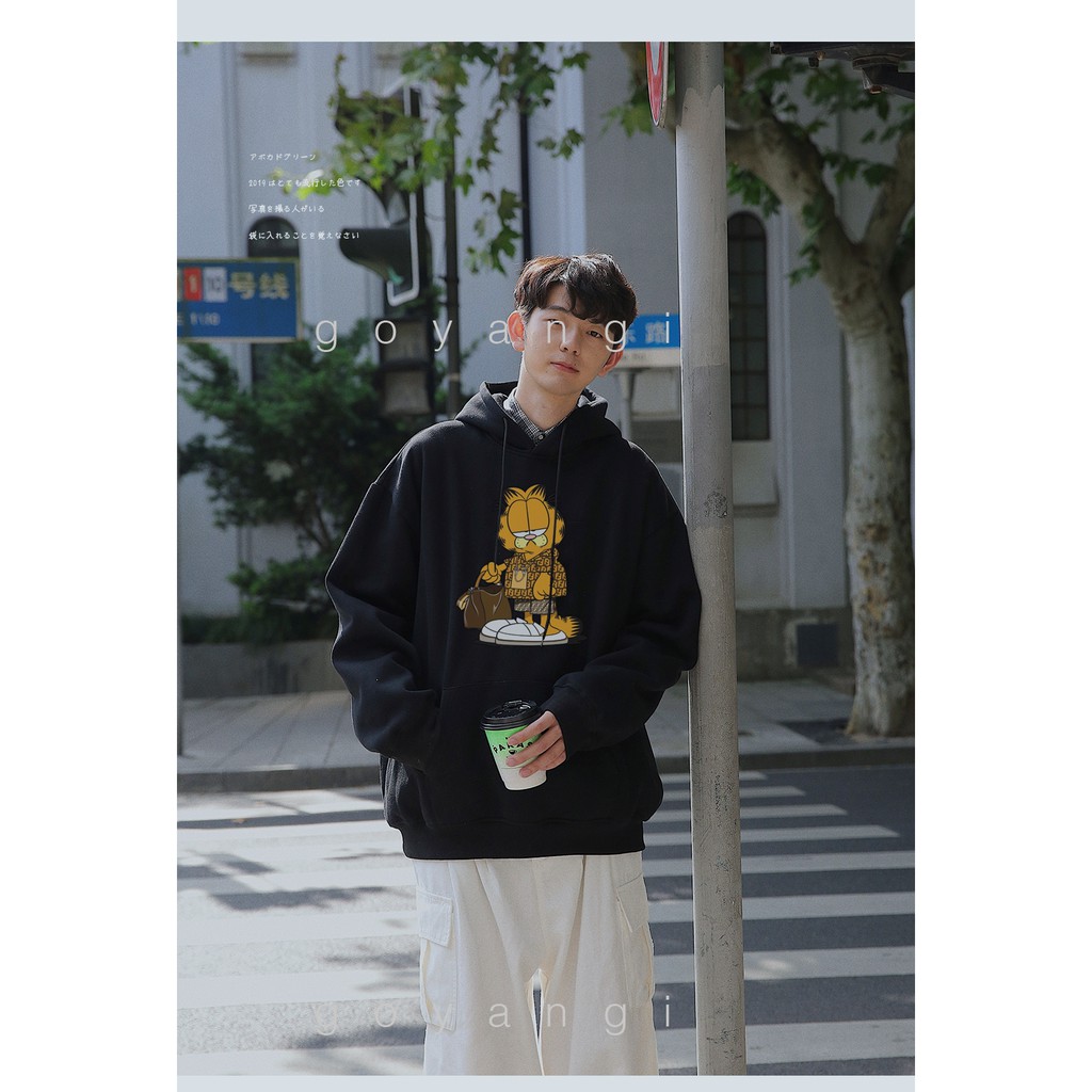 Áo Hoodie Mèo fendy nam nữ unisex form rộng oversize phong cách ulzzang hàn quốc