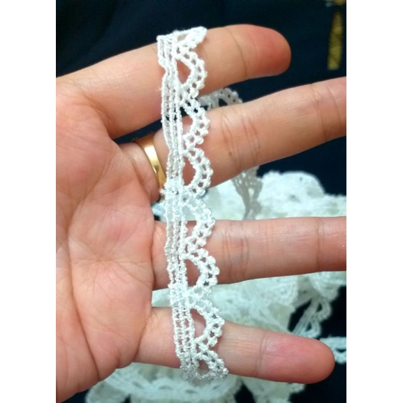 Dây ren viền trang trí lên áo váy đầm/ dây viền 1.5 phân