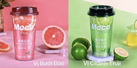 Trà hoa quả Meco: 25k/ bình