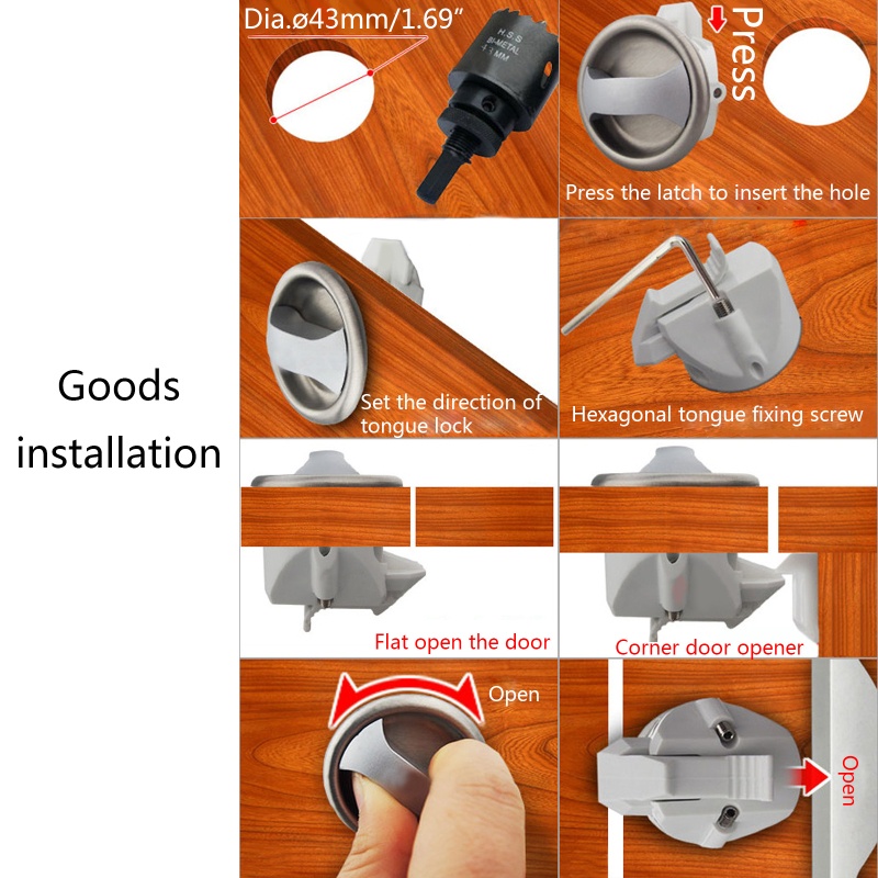 Bộ Chốt Khóa Cửa Dành Cho Xe Caravan / Tàu Thuyền