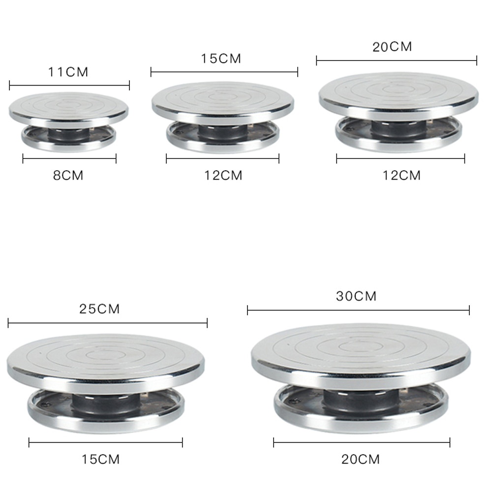 1 Bàn Xoay Làm Gốm Sứ 11-25cm Hai Mặt DIY