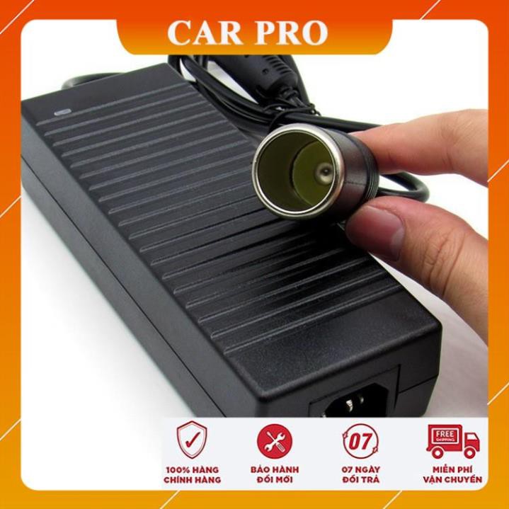 Bộ chuyển đổi nguồn điện 220V sang 12V đầu tẩu thuốc trên ô tô - CAR PRO