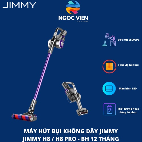 JIMMY H8/ H8 PRO Handheld Wireless Vacuum Cleaner máy hút bụi không dây hút mạnh 24000PA - Ngoc Vien Store