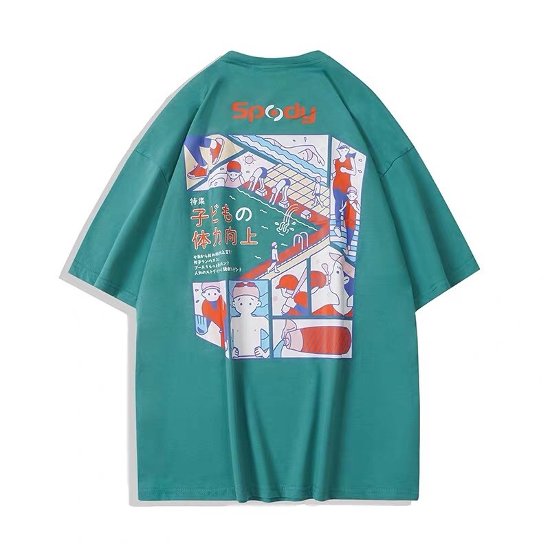 Áo phông tay lỡ unisex WIND form rộng cotton SPODY thun oversize nam nữ ulzzang | BigBuy360 - bigbuy360.vn