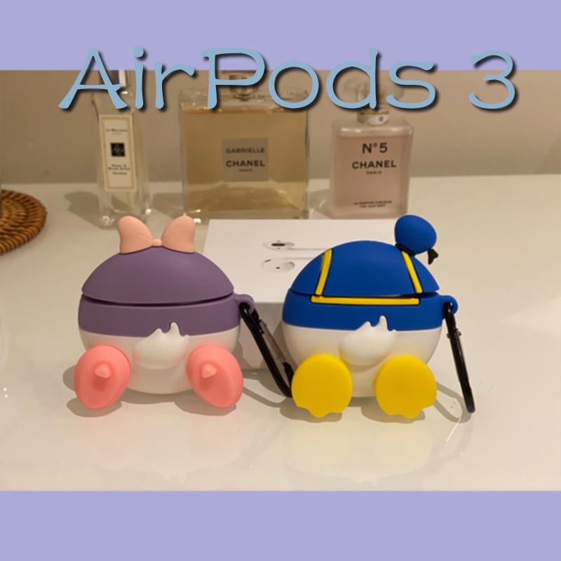 Vỏ Bảo Vệ Hộp Sạc Tai Nghe compatible AirPods Pro compatible AirPods 2/Pro/ compatible AirPods2 Bằng TPU Họa Tiết Hoạt Hình Vịt Donald Daisy Dễ Thương