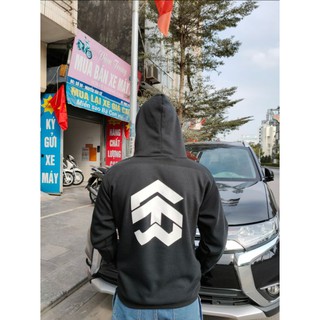 Áo nỉ Hoodie thu đông 5theway form suông rộng Unisex, chất nỉ bông siêu ấm