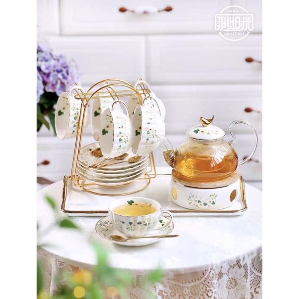 Set trà chiều Châu Âu phong cách Vintage