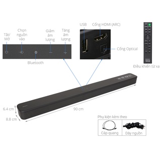 Loa thanh soundbar Sony 2.0 HT-S100F 120W giao hàng toàn quốc
