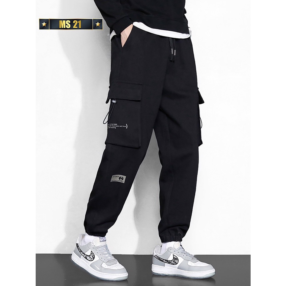Quần jogger nam thể thao dáng hàn vải kaki ,hàng xuất cao cấp phong cách menfashion ms21