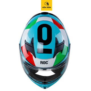 Nón bảo hiểm fullface ROC R1 tem LEOPARD