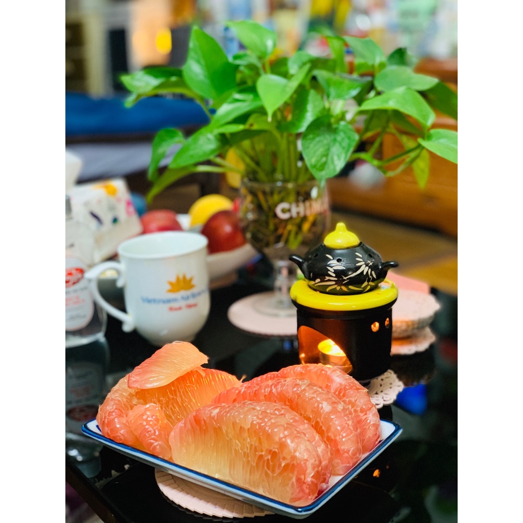 Bếp đốt bồ kết dáng ấm nhỏ xinh, đèn xông thảo dược, vỏ cam sả gừng Bát Tràng