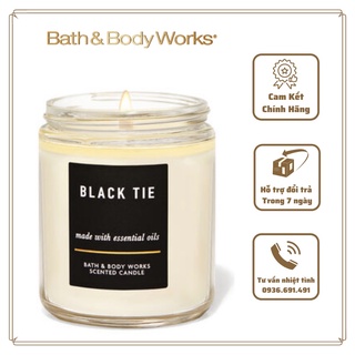 Nến thơm bath & body works black tie 1bấc 198g