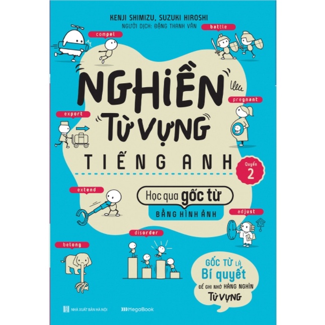 Sách - Combo Nghiền từ vựng Tiếng anh - Học qua gốc từ bằng hình ảnh (Quyển 1 + Quyển 2)