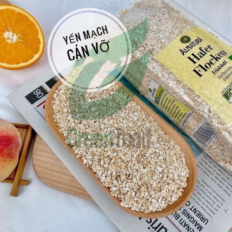 Yến mạch giảm cân cán dẹt cán vỡ Hafer Flocken Đức 500gr