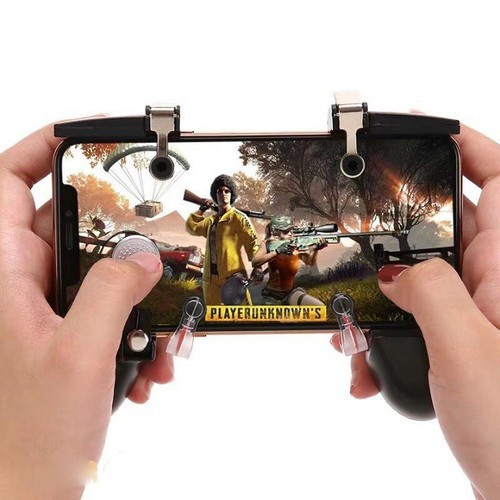 💥Bản Mới Nhất💥   Tay cầm game W10 Có Nút Bắn Cho Điện Thoại chơi Pubg, Ros, Free Fire Controller 💥 SIÊU HOT💥