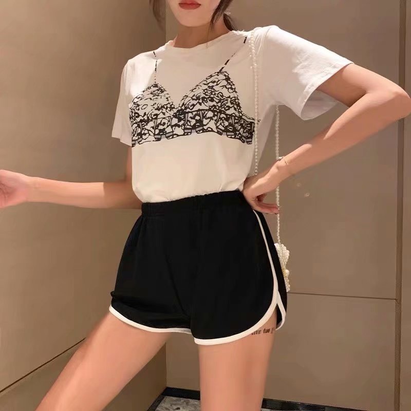 Quần Đùi Nữ Mặc Nhà Cotton Phối Viền Xịn Mềm Mát 2022, Quần Short Đùi Ngủ Nữ Mặc Ở Nhà