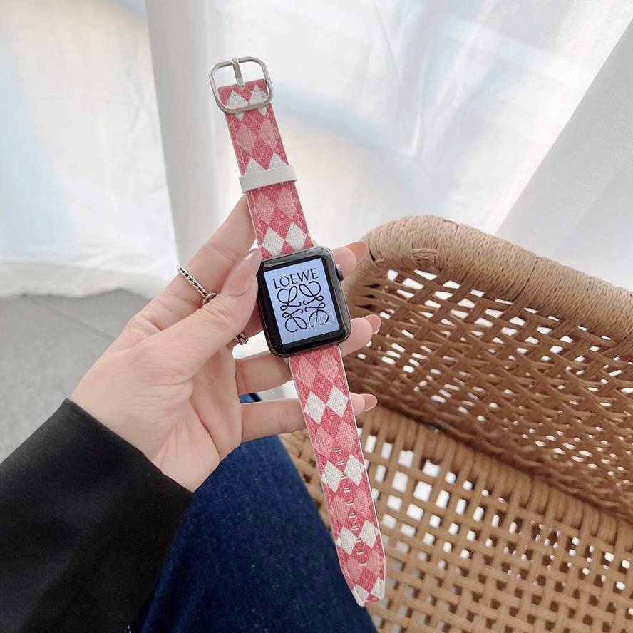 Dây Đeo Đồng Hồ Họa Tiết Lưới Cho Apple Watch Series 7 6 SE 5 4 41mm 45mm 40mm 44mm 38mm 42mm 3 2 1