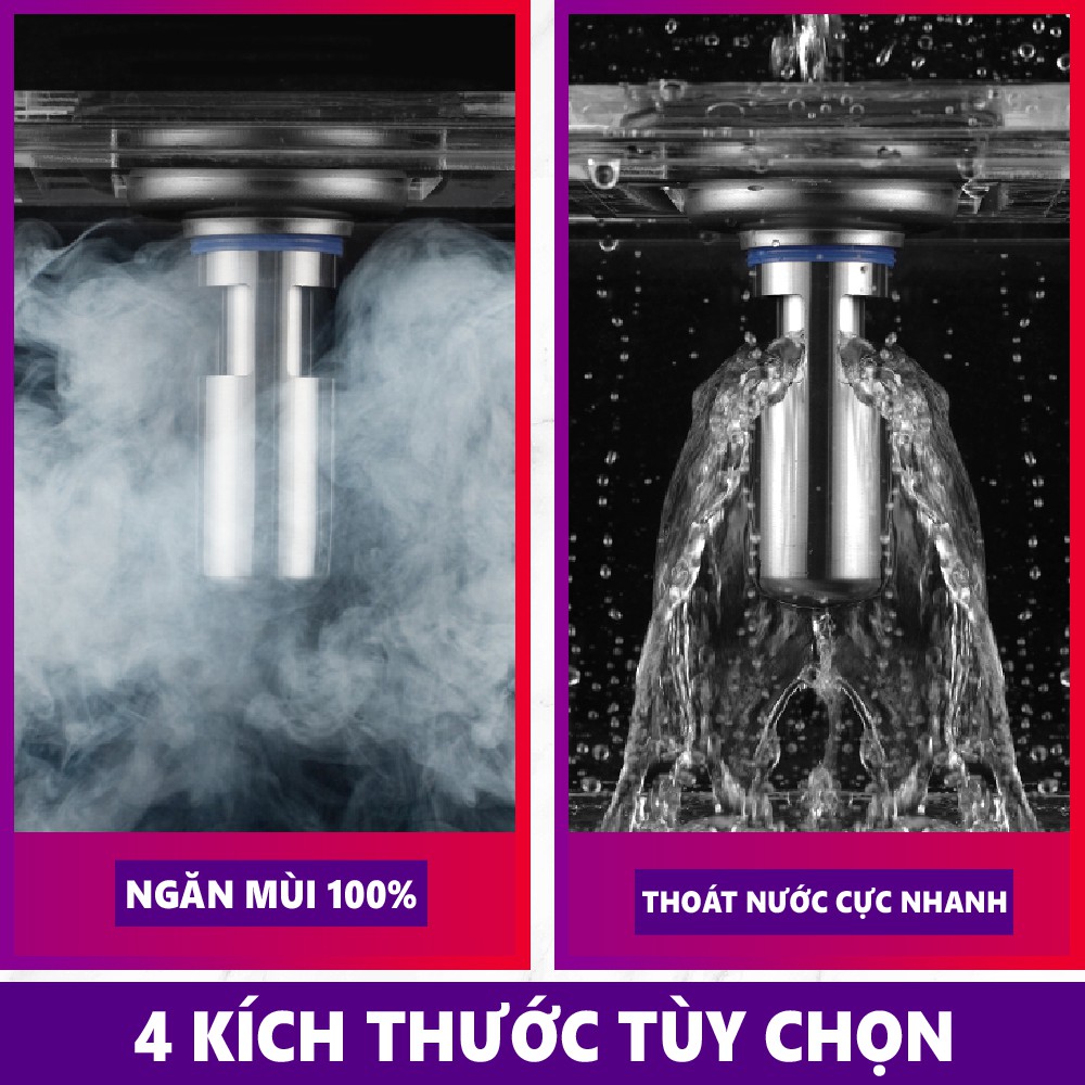 Phụ Kiện Ngăn Mùi Thoát Sàn Nhà Tắm - INOX 304 - Chống Mùi Hôi Ngăn Vi Khuẩn Trào Ngược Lên - 💖 Bảo Hành 1 Năm 💖