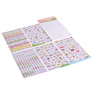 Bộ 6 Tấm Hình Dán Hình Động Vật Đáng Yêu Bằng Pvc