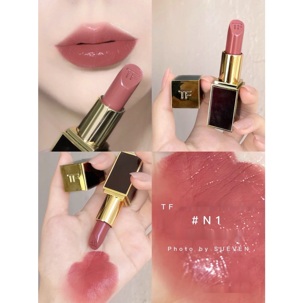 Thỏi son Tom Ford TF 16 80 108 100 N1 N2 N3 màu mới vỏ đen thích hợp làm quà tặng
