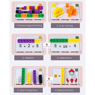 Math link cube- đồ chơi Montessori