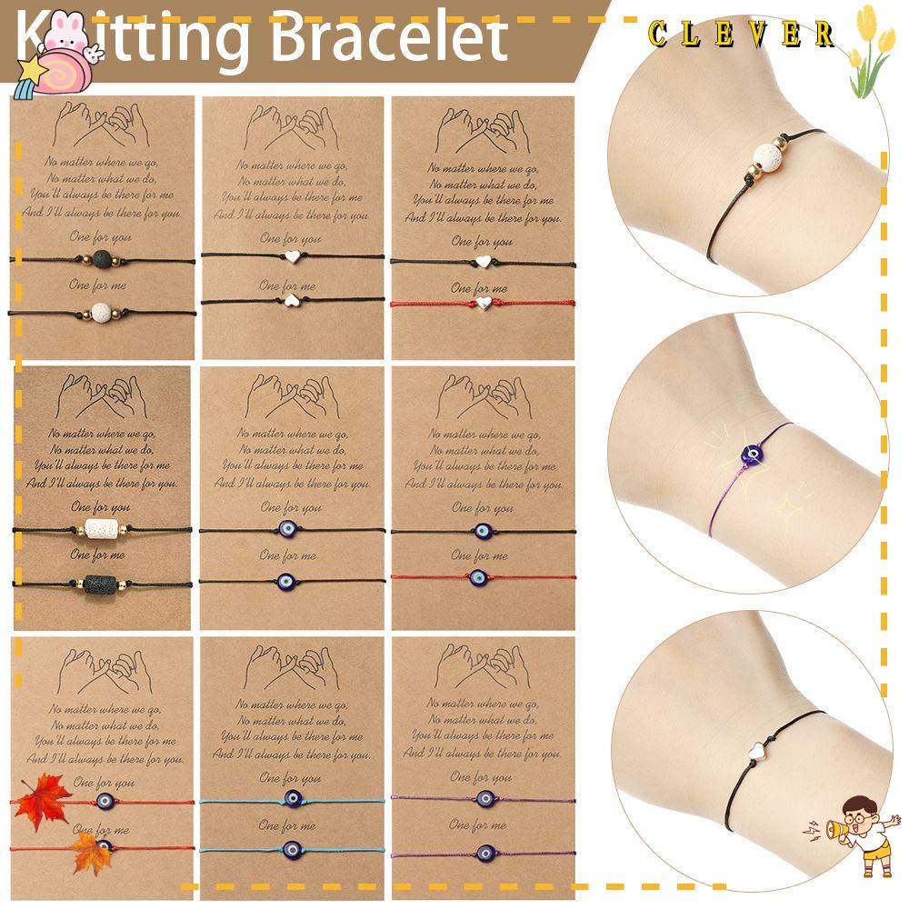 Bộ 2 Vòng Đeo Chân Bằng Vải Dệt Điều Chỉnh Được Cho Cặp Đôi / Bạn Thân