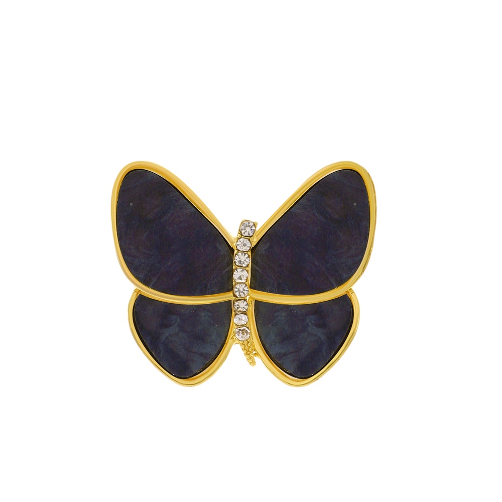 Trâm Cài Áo Hình Bướm Đính Đá Thời Trang Cho Nữ