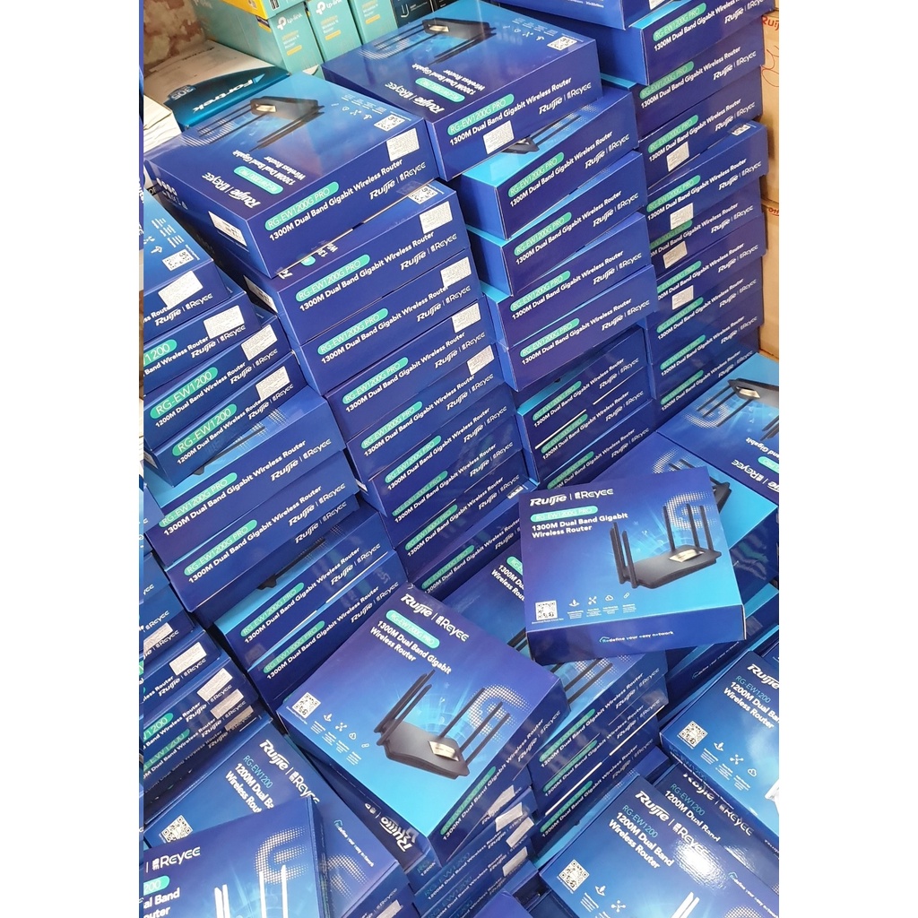 Bộ Phát WiFi Router Ruijie EW1200G Pro Băng Tần Kép Chuẩn AC1300Mbps Gigabit