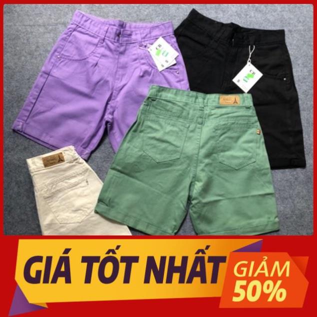 Quần ngố jeans ống rộng lưng cao lật lai hàng đẹp !