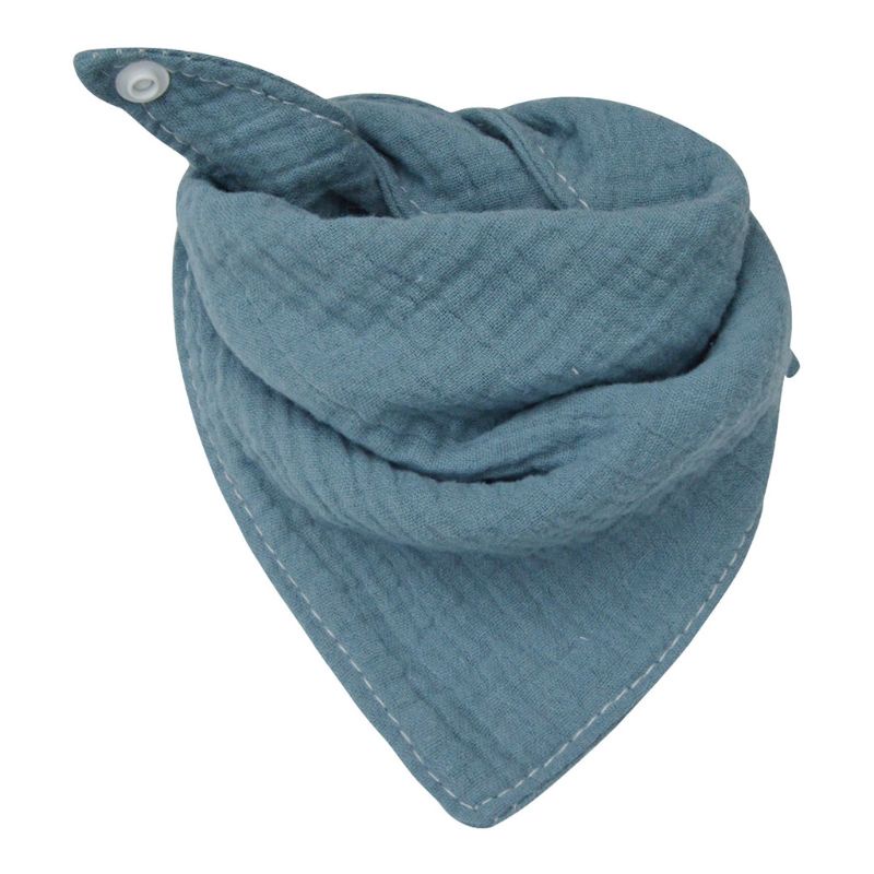 Yếm Ăn Cotton Mềm Mại Thấm Hút Tốt Màu Trơn Dành Cho Bé