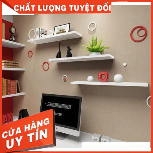 COMBO 3 thanh ngang kệ treo tường Dài 40cm x Rộng 15cm gỗ ( màu trắng, vàng, nâu, đen...)