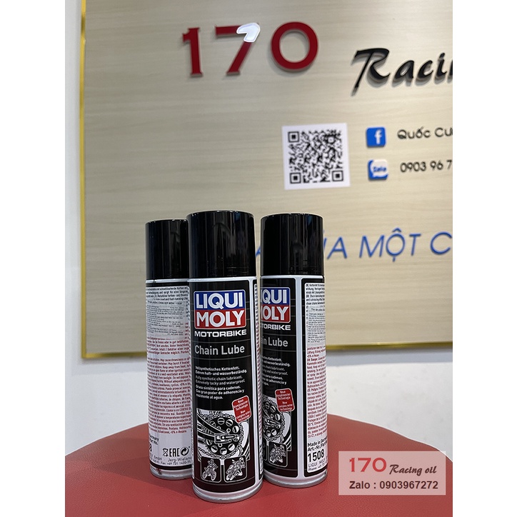 (HCM) Chai xịt dưỡng sên LIQUI MOLY motorbike Chain Lube dung tích 250 ML hàng chính hãng xuất xứ Đức
