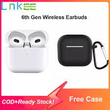 Tai Nghe Bluetooth Pro 6S Tai Nghe Không Dây Tai Nghe Âm Thanh Nổi Bass Heaset Hộp Tai Nghe Điều Khiển Cảm Ứng