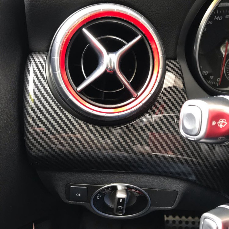 Vỏ Bọc Bảng Điều Khiển Xe Hơi Bằng Sợi Carbon Cho Mercedes-Benz GLA CLA A-Class A200 A220 2015 2016 2017