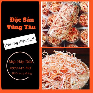 [550gram-Siêu Ngon] Mực Xé Sợi Hấp Nước cốt dừa- Đặc Sản Vũng Tàu Vị Ngon Vừa ăn