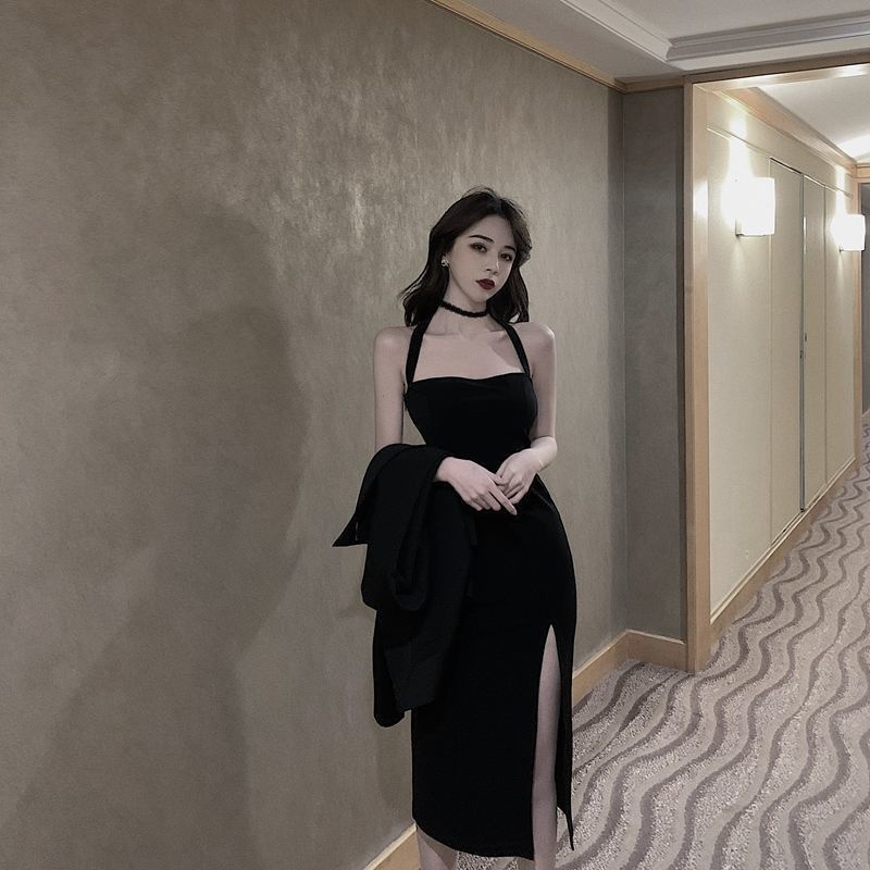 Đầm BoDy Xẻ Đùi Kiểu Dáng Sang Trọng Chất Nhung