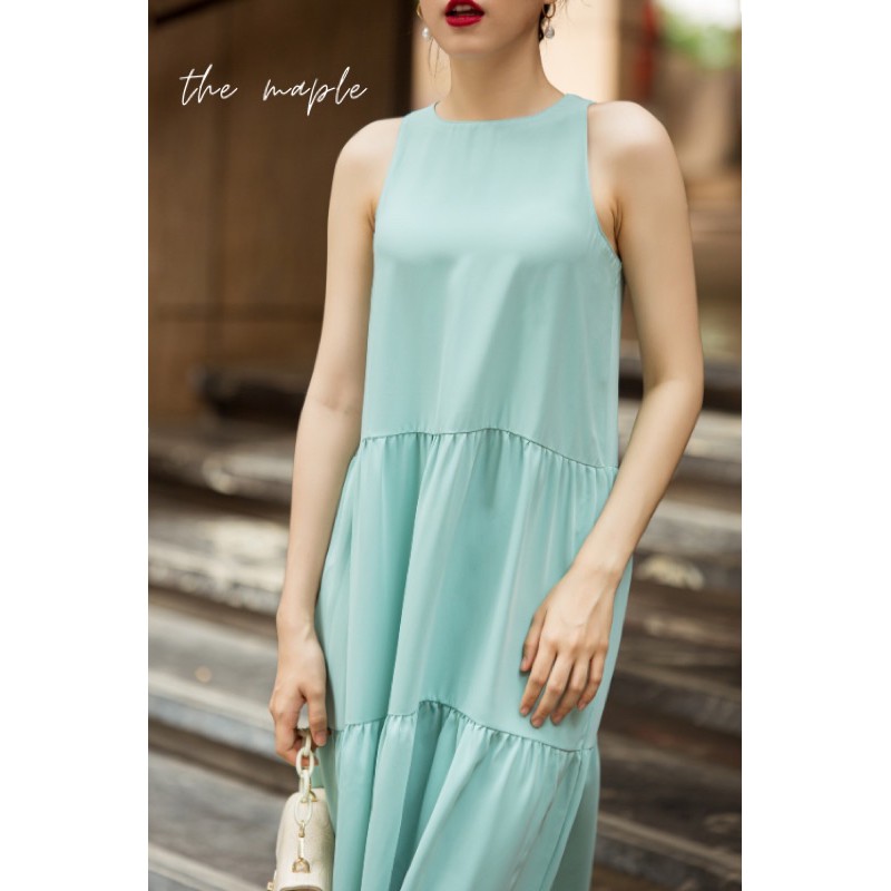 Đầm maxi 3 tầng The Maple Freesize | BigBuy360 - bigbuy360.vn