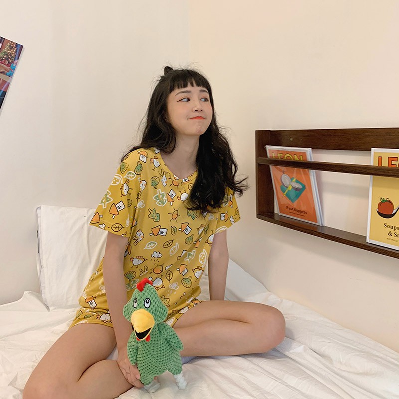 Đồ ngủ nữ [Nhiều Mẫu Để Chọn] , Đồ bộ mặc nhà nữ dễ thương vải dệt kim và cotton rất mát mịn Nhiều mẫu để lựa chọn | BigBuy360 - bigbuy360.vn