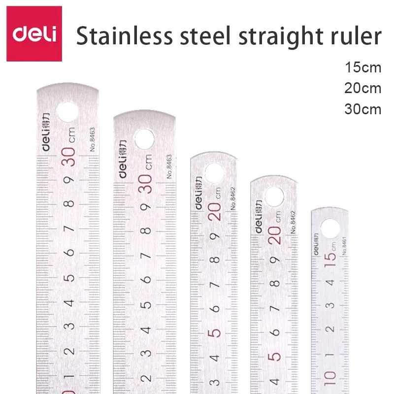 Thước đo thẳng bằng thép không gỉ 15cm 20cm 30CM