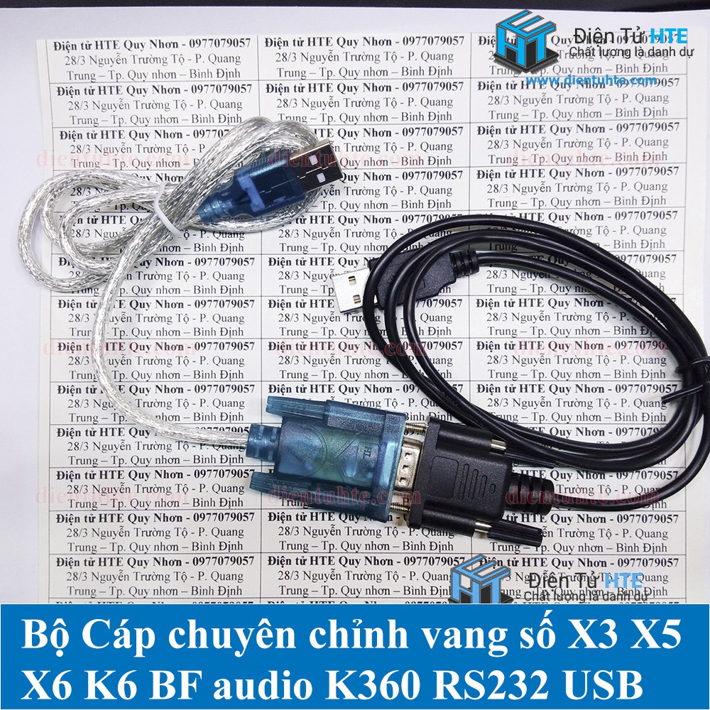 Bộ Cáp chuyên chỉnh vang số X3 X5 X6 K6 BF audio K360 RS232 USB Có bảo hành