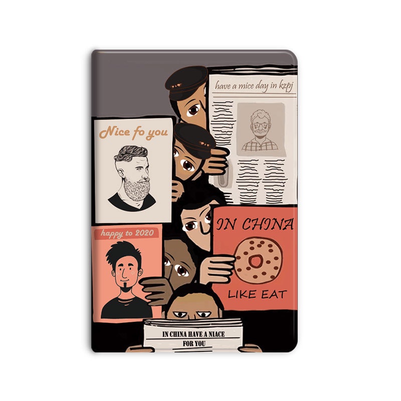 Lật Bao Da Máy Tính Bảng Mềm Họa Tiết Hoạt Hình Bảo Vệ Toàn Diện Cho Huawei Matepad 10.4 Bah3-W09 Bah3-Al00 Matepad 10.4 Inch Ốp