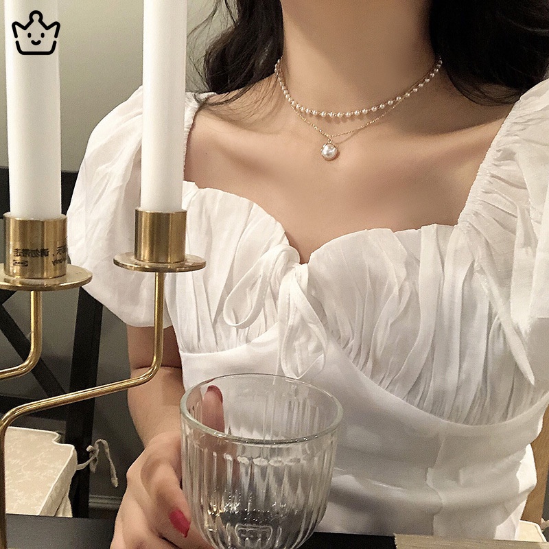 [Hàng mới về] Vòng cổ hợp kim nhiều lớp mặt hình bướm thời trang xinh xắn cho nữ