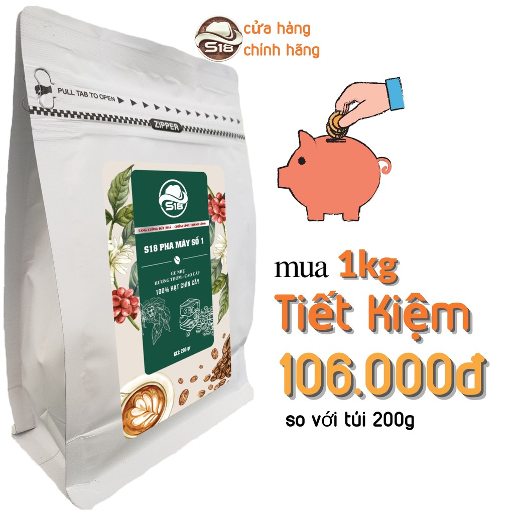 cà phê nguyên chất - pha phin, pha máy, arabica - robusta - culi - rang nguyên hạt, xay sẵn - s18 coffee | BigBuy360 - bigbuy360.vn